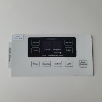 Dispenser Overlay/Touchpad PN: WR55X23215/WR55X10561